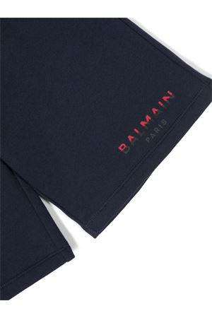 blue cotton shorts BALMAIN PARIS KIDS | BU6P89Z0001649